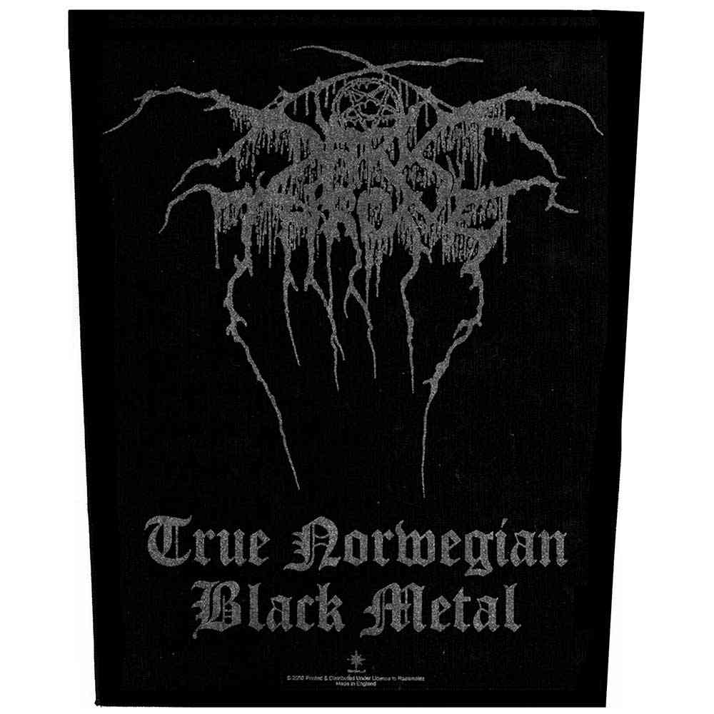 Darkthrone - True Norwegian Black Metal Rugpatch - Zwart